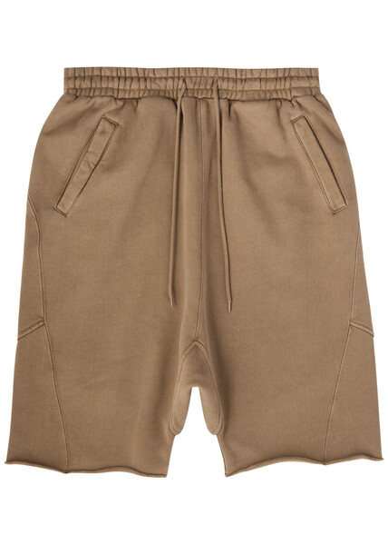  Entire Studios Faded Cotton Shorts - Brown - L 