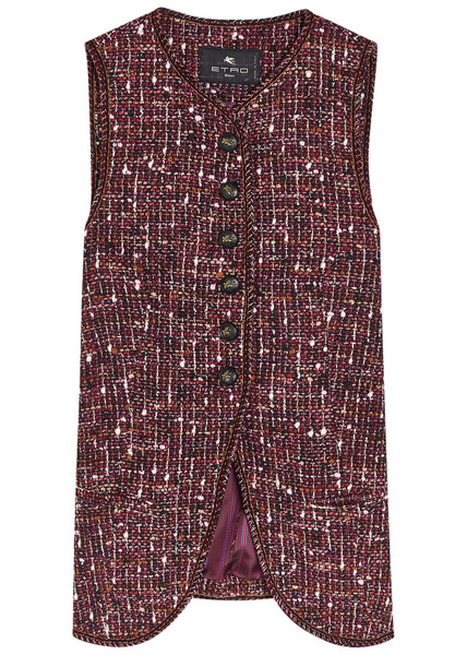  Etro Patterned Bouclé Gilet - Multicoloured 1 - 40 (uk8 / S) 