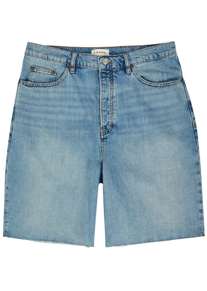  Frame Baggy Denim Shorts - Light Blue - 34 (w34 / L) 