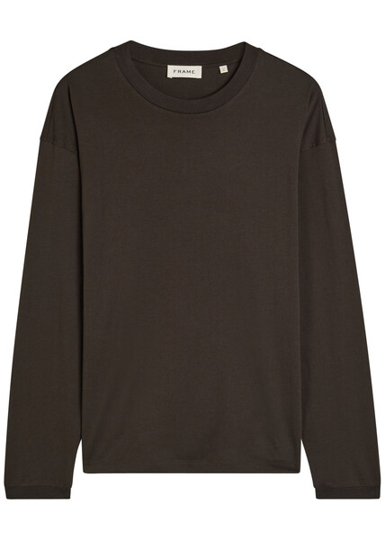  Frame Cotton Top - Dark Brown - M 