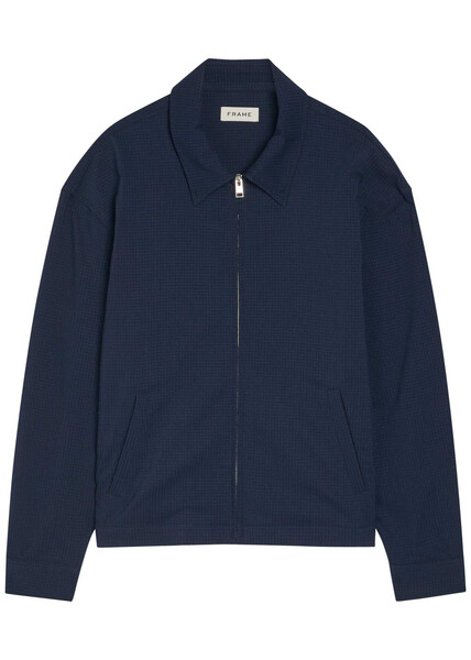  Frame Seersucker Jacket - Navy - M 