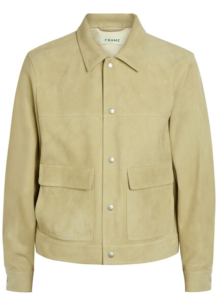  Frame Suede Jacket - Light Green - S 