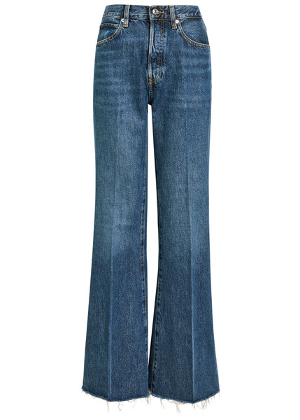  Frame The Lax Distressed Flared-leg Denim Jeans - 26 (w26 / Uk8 / S) 