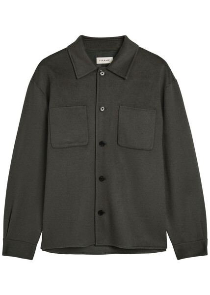  Frame Trucker Wool Overshirt - Charcoal - M 