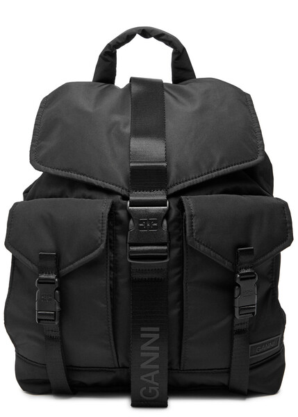  Ganni Nylon Backpack - Black - One Size 