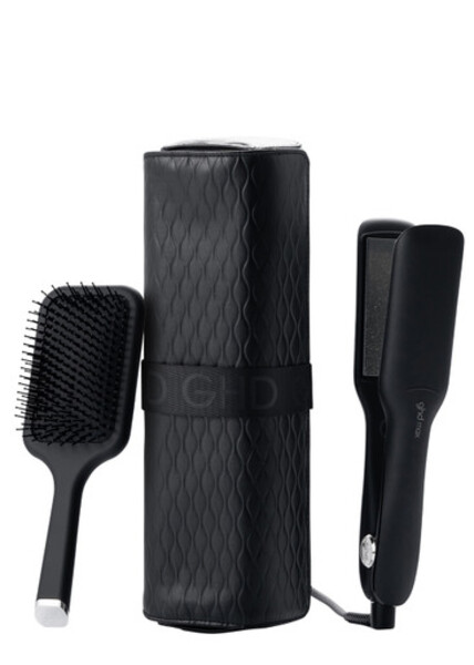  Ghd Max Gift Set - Wide Plate Hair Straightener - Black 