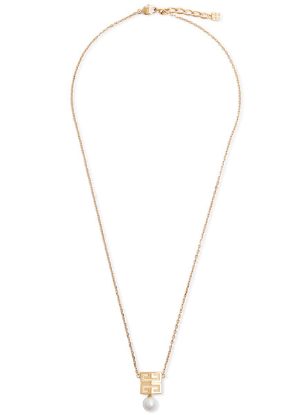  Givenchy 4g Logo Embellished Necklace - Gold - One Size 