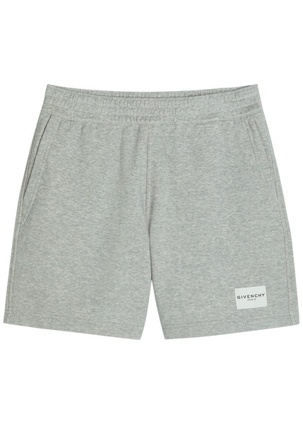  Givenchy Logo Cotton Shorts - Light Grey - M 