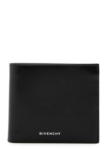  Givenchy Logo Glossed Leather Wallet - Black - One Size 