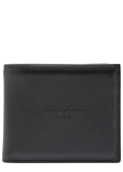  Givenchy Logo Leather Wallet - Black - One Size 