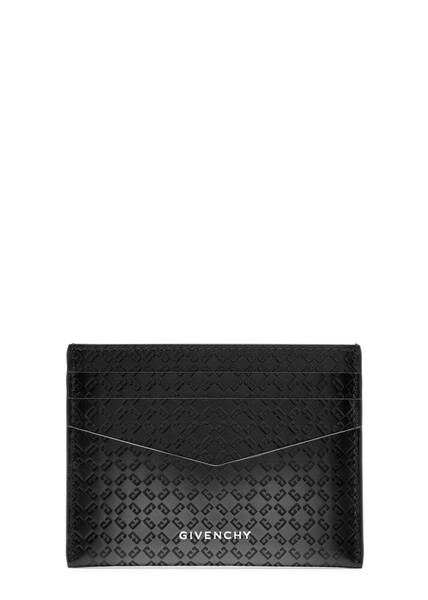  Givenchy Logo-monogrammed Leather Card Holder - Grey - One Size 