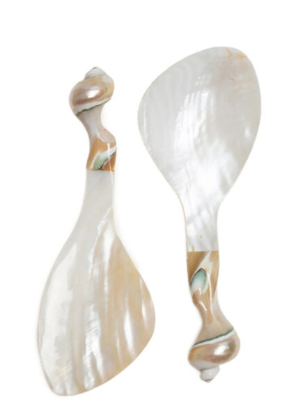  Gohar World Mother Of Pearl Salad Servers - Set Of Two 