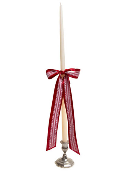  Gohar World Taper Candle With Lace Bow 