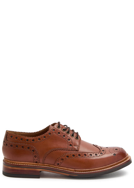  Grenson Archie Leather Brogues - Tan - 6 (it40 / Uk6) 