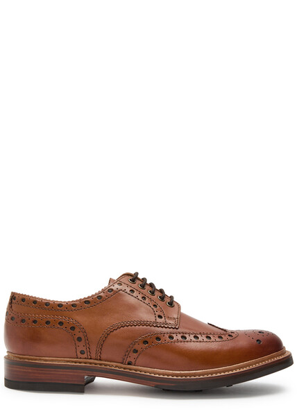  Grenson Archie Leather Brogues - Tan - 8 (it42 / Uk8) 