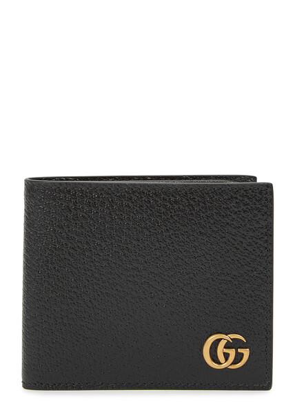  Gucci Gg Marmont Leather Wallet - Black 