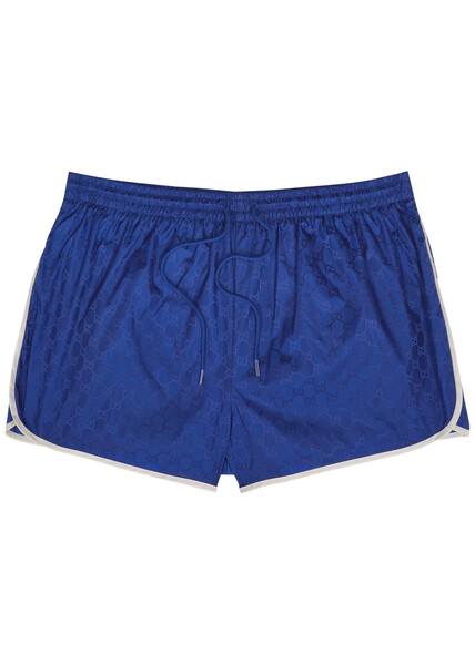  Gucci Gg-monogrammed Shell Swim Shorts - Blue 