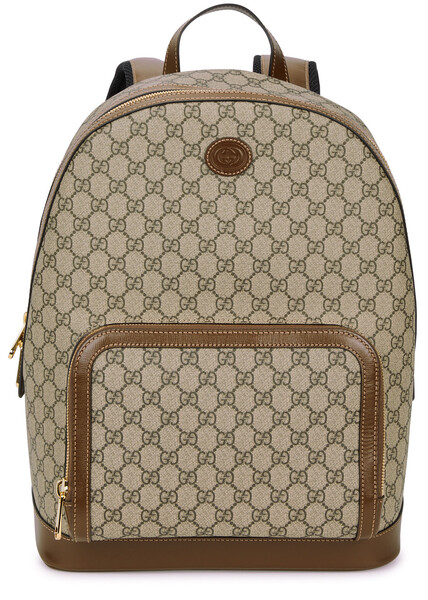  Gucci Gg Supreme Monogrammed Backpack - Beige - One Size 