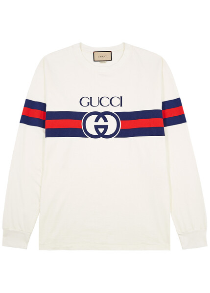  Gucci Logo-print Cotton Top - Multicoloured - M 