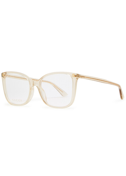  Gucci Square-frame Optical Glasses - Brown Brown - One Size 
