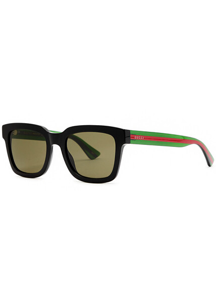  Gucci Square-frame Sunglasses - Black 