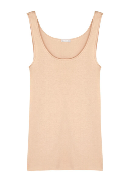  Hanro Seamless Cotton Tank - Beige - M 