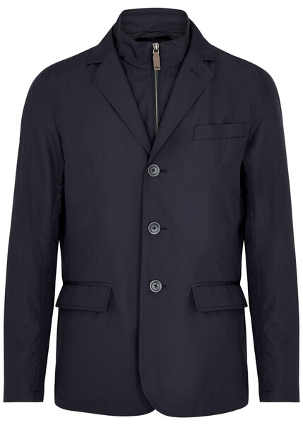  Herno Layered Shell Blazer - Navy - L 