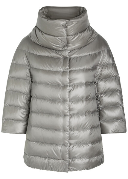 Herno Quilted Shell Jacket - Grey - 48 (uk16 / Xl) 