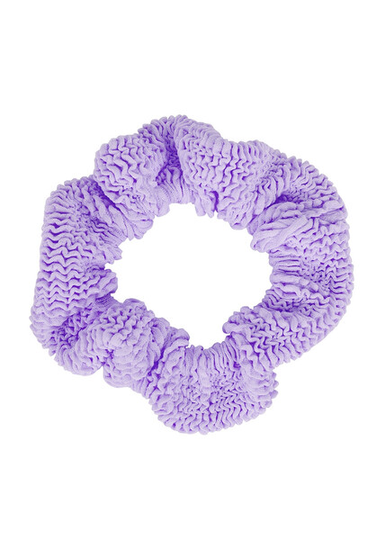  Hunza G Blue Seersucker Scrunchie - Lilac 