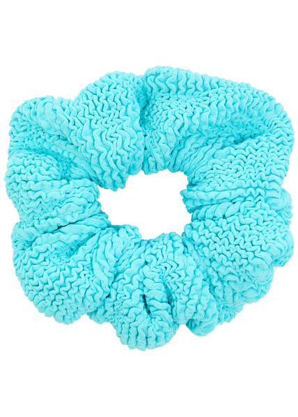  Hunza G Crinkle Scrunchie - Aqua - One Size 