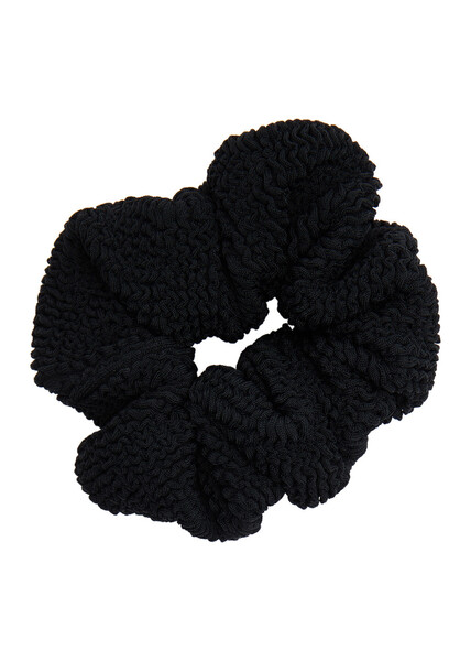  Hunza G Crinkle Scrunchie - Black - One Size 