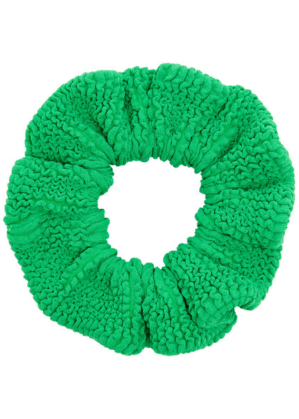  Hunza G Crinkle Scrunchie - Green - One Size 