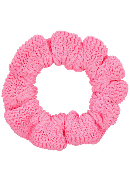  Hunza G Neon Pink Seersucker Scrunchie 