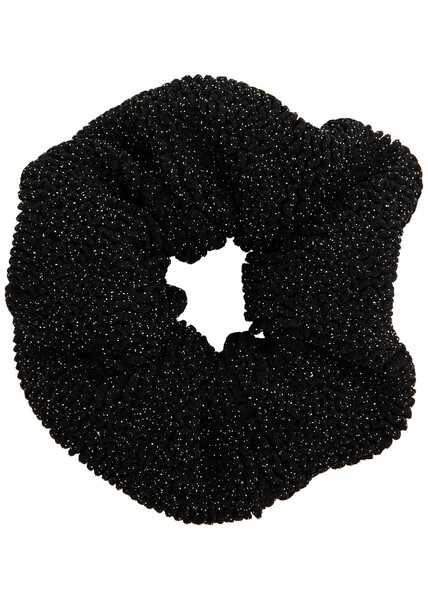  Hunza G Seersucker Scrunchie - Black 