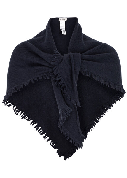  Inverni Wool-blend Shawl - Navy - One Size 