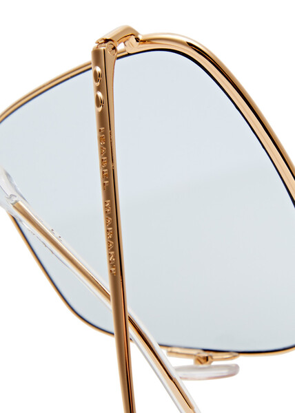  Isabel Marant Aviator-style Sunglasses - Gold 