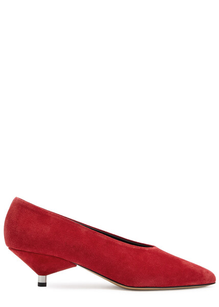  Isabel Marant Ebisa Suede Pumps - Red 