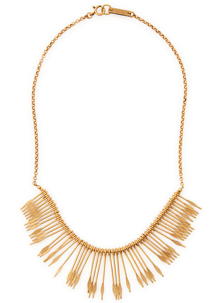  Isabel Marant Fringed Necklace - Brass - One Size 