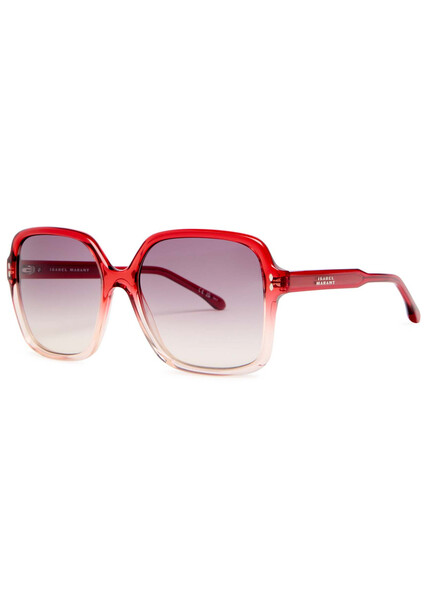  Isabel Marant Oversized Sunglasses - Red - One Size 