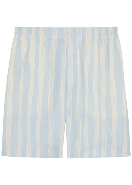  Jacquemus Le Short Calecon Striped Cotton-poplin Shorts - Multicoloured 1 - 48 (it48 / M) 