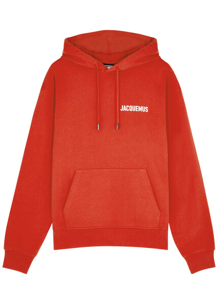  Jacquemus Le Sweatshirt Hooded Cotton Sweatshirt - Red - Xs 