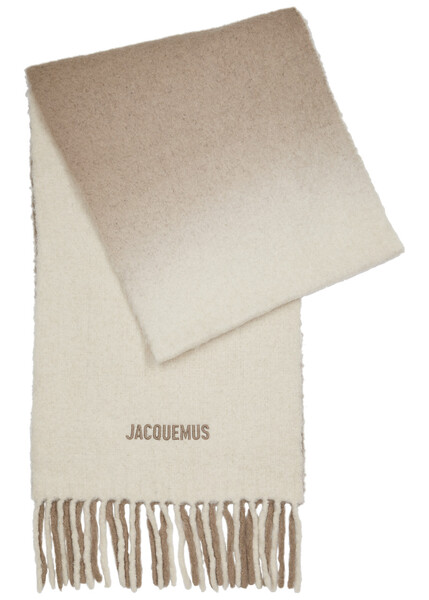  Jacquemus L'écharpe Moisson Alpaca-blend Scarf - Beige - One Size 