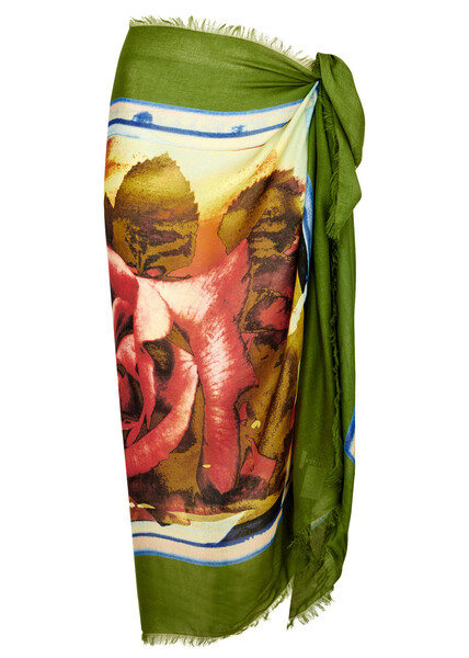  Jean Paul Gaultier Roses Printed Modal-blend Sarong - Multicoloured - One Size 