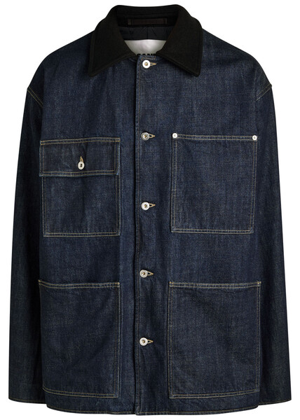  Jil Sander Oversized Denim Jacket - Dark Blue - 50 (uk40 / L) 