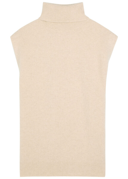  Joseph Cashmere-blend Vest - Cream - L (uk14 / L) 