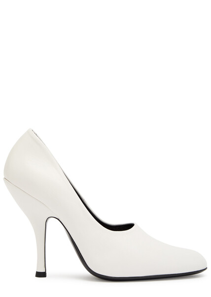  Jude Date 105 Leather Pumps - White 