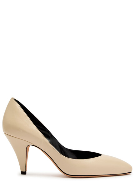  Jude Haze 75 Leather Pumps - Ivory 