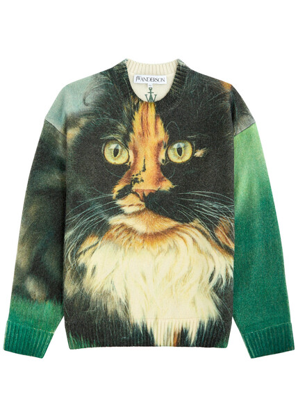  Jw Anderson Printed Wool-blend Jumper - Multicoloured - M 