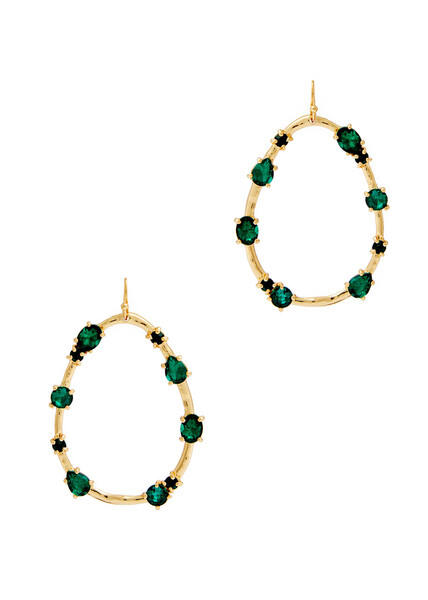  Kenneth Jay Lane Crystal-embellished Drop Earrings - Green - One Size 