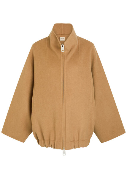  Khaite Garret Wool Jacket - Camel - Xs (uk6 / Xs) 